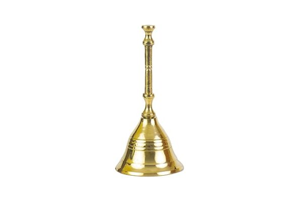 Traditional Brass Bell/Ghanti for Pooja/Worship for Temple Home - 4" inch Plain