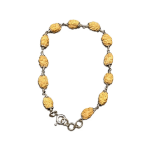 2 Face Java Indonesian Rudraksha Bracelet In Pure Silver 92.5 (Small)