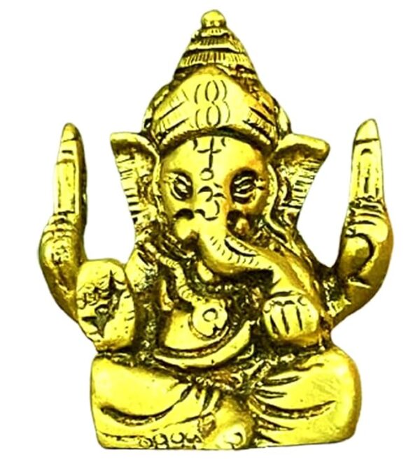 Brass Ganesha Idol/Statue, 5.5cm, 100g