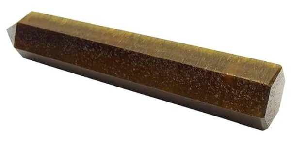 Tiger Eye Stone Wand For Positive Energy | Natural Stone Pencil Wand for self-confidence, good luck, helps relieve negative energy | Pack of 1, 15cm