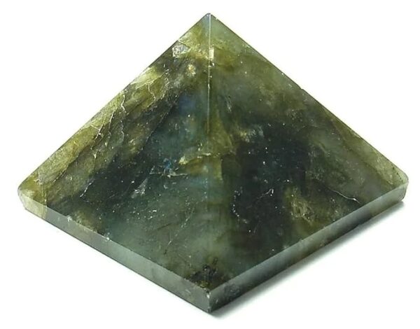 Labradorite Pyramid Reiki Healing Crystal | 30mm Natural Gemstone for Chakra Balancing, Feng Shui, and Positive Energy | Ideal for Home, Office, and Gift