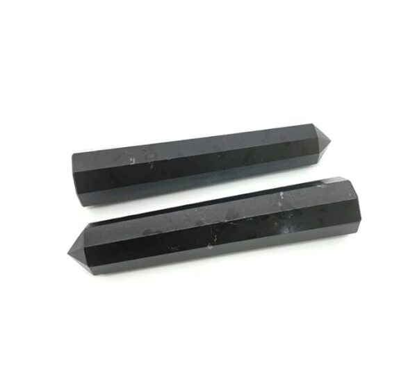 Black Tourmaline Healing Wand | 3inch Crystal Wand for Reiki, Chakra Healing, and Meditation Therapy | Protective Energy, Empowerment, and Versatile Healing Tool
