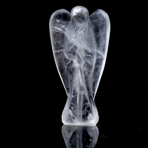 Crystal Clear Quartz Angel Lucky Angel for Reiki Crystal Healing Therapy 3 Inch by REBUY
