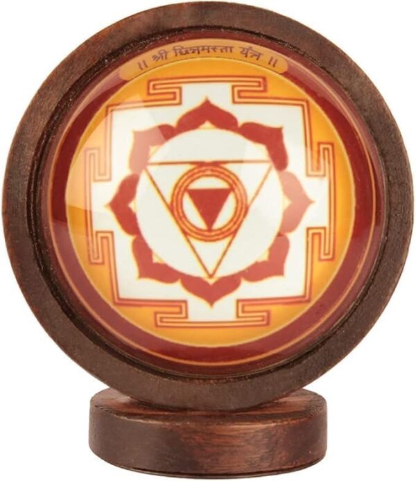 Shree Dhumavati Wooden Desktop Yantra