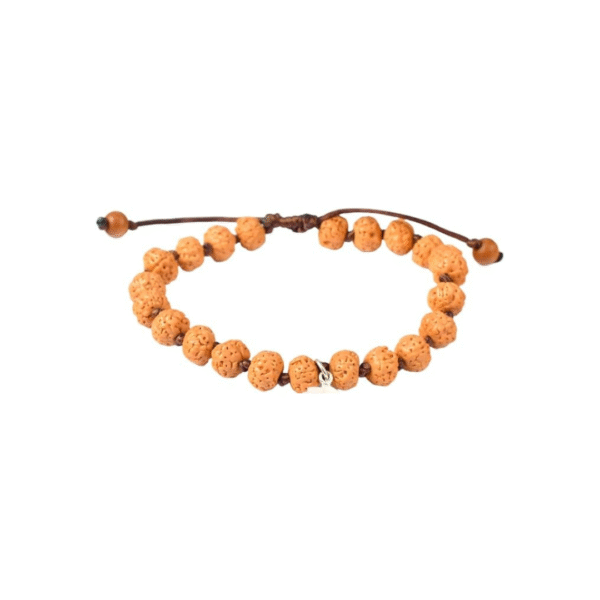4 Face Java Indonesian Rudraksha Bracelet In Red Thread (Big)