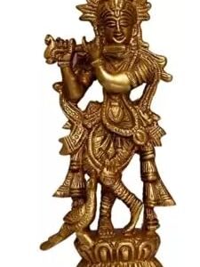 Lord Krishna 15cm 650g Brass Idol/Statue