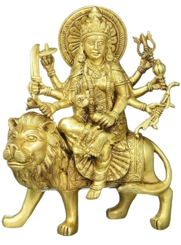 Maa Durga 20.3cm 2200g Brass Idol/Statue