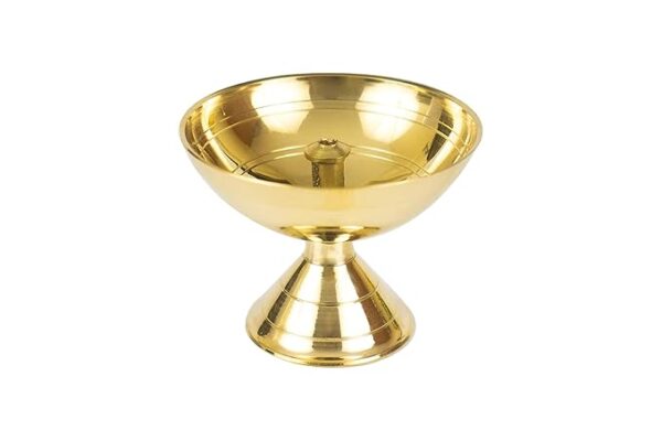 Traditional Brass Diya for Puja | Pooja Aarti | Arti Deepak Deepam Oil Lamp for Home Temple Decor Gifts Puja Articles Decor Gifts (4) - DD Diya