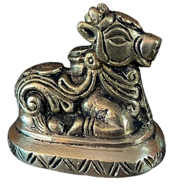Brass Nandi Idol/Statue, 160g 4.5cm