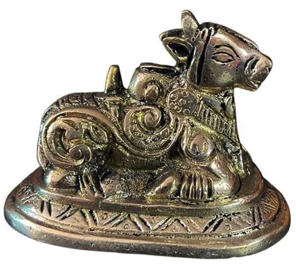 Brass Nandi Idol/Statue, 340g, 6cm.