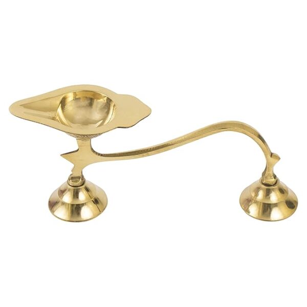 Traditional Handcrafted Brass Thali kumkum Plate for Pooja/Worship-Bowl-Dhoop-Diya