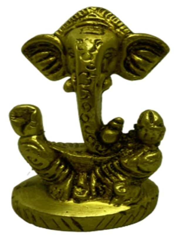 Modern Ganesha 7cm 230gm Brass Idol/Statue