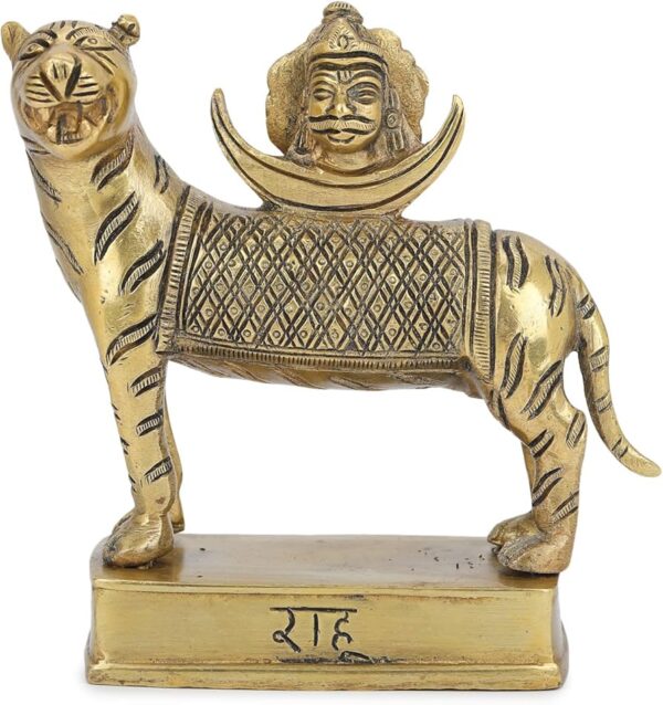 Brass Rahu Idol / Rahu Planet Statue / Hindu Religion Sculpture (BIG)