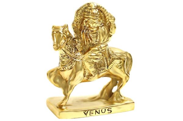 Brass Shukra Idol / Shukra Planet Statue / Hindu Religion Sculpture (SMALL)