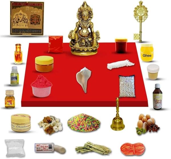 Lord Kuber Puja Kit / Kuber Poojan Samagri for Pooja Hindu Religion Festival