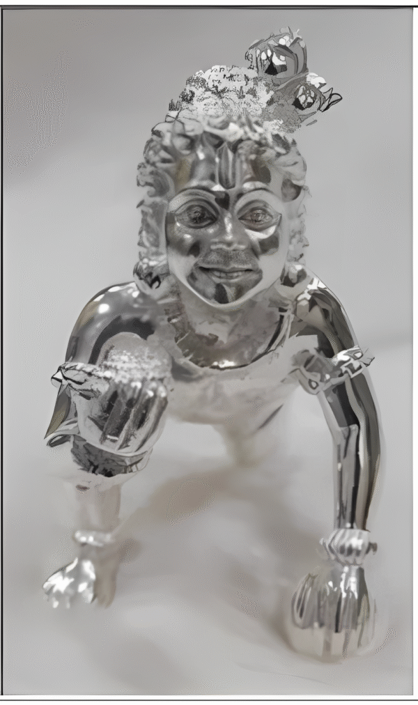 Ladu Gopal Idol in Pure 925 Silver