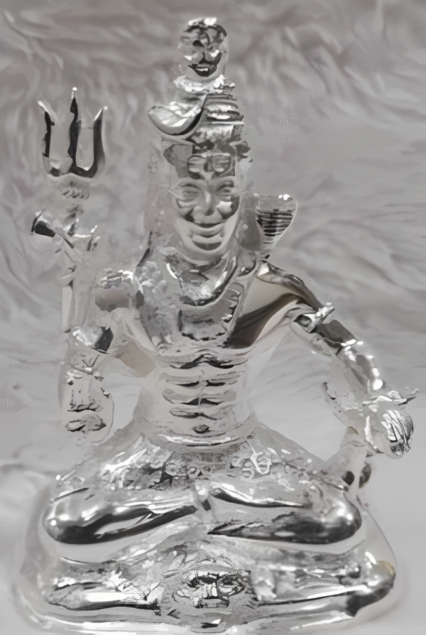Lord Shiva Idol in Pure 925 Silver