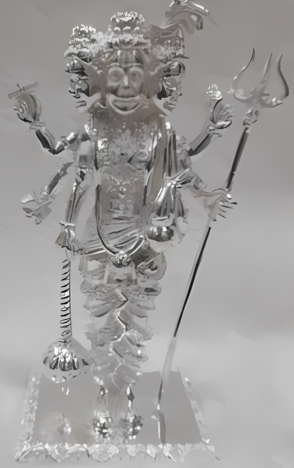 Dattatreya Idol in Pure 925 Silver / Dattatreya Statue in Silver Hindu Religion God Idol Sculpture Statue