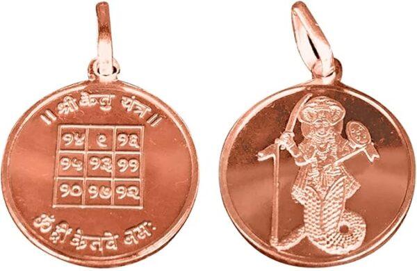 Navgrah Ketu Yantra Pendant In Pure Copper 999 Blessed And Energized Locket