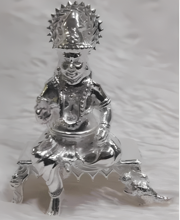 Ganesha Arts Lord Kuber Idol in Pure 925 Silver