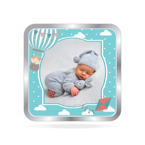 999 Pure Silver New Born Coin with Name & Photo – Unique Personalized Gift