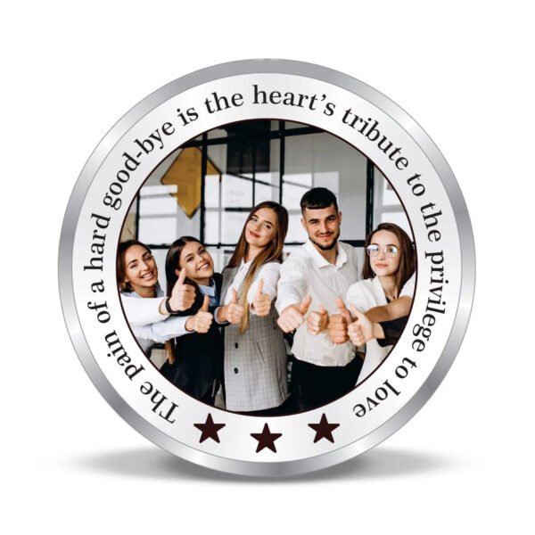 999 Pure Silver Co-operate Gift Coin with Name & Photo – Unique Personalized Gift