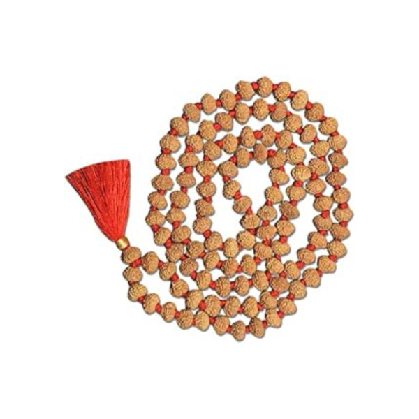 10 Mukhi Indonesian Rudraksha Mala 108 Beads 8mm-9mm Lab Certified