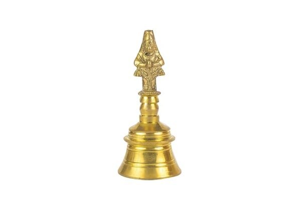 Traditional Brass Bell/Ghanti for Pooja/Worship for Temple Home - 4" inch Hanuman