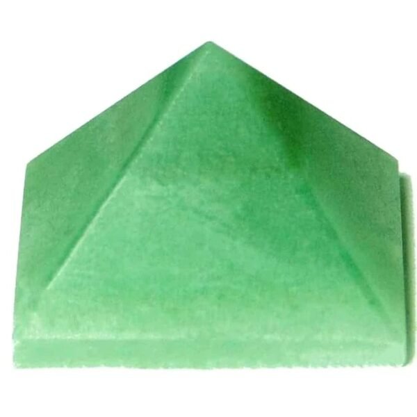 Green Aventurine Pyramid Crystal Pyramid Chakra Healing Stone Pyramid Chakra Crystals, Size 35 MM