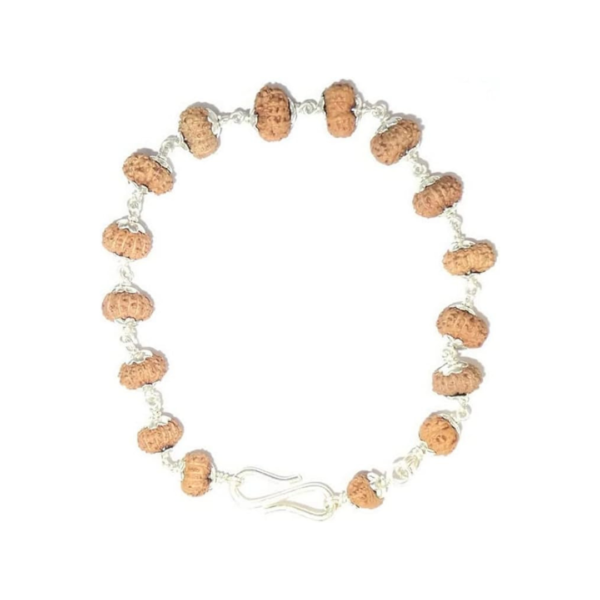 11 Face Java Indonesian Rudraksha Bracelet In Pure Silver 92.5 (Medium)