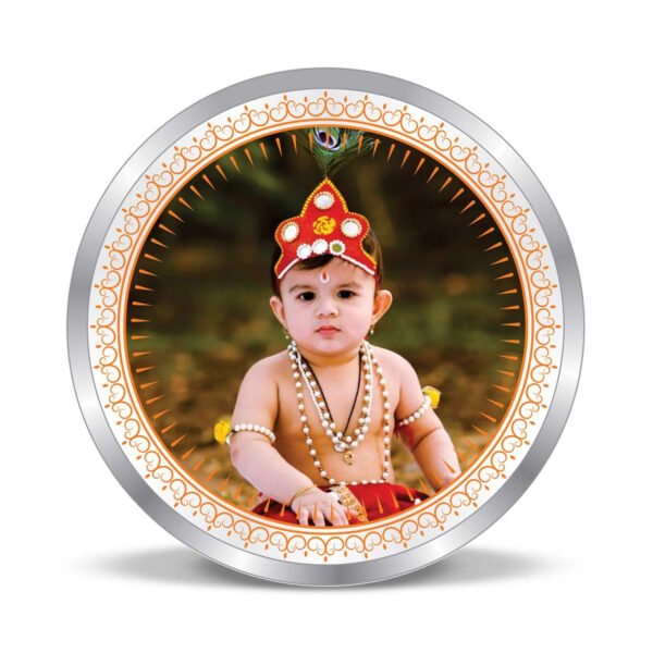 999 Pure Silver New Born Coin with Name & Photo – Unique Personalized Gift