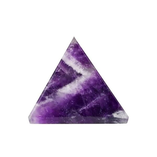 Amethyst Stone Pyramid Crystal Pyramid Reiki Pyramid Healing Stone Pyramid, Size 30 MM