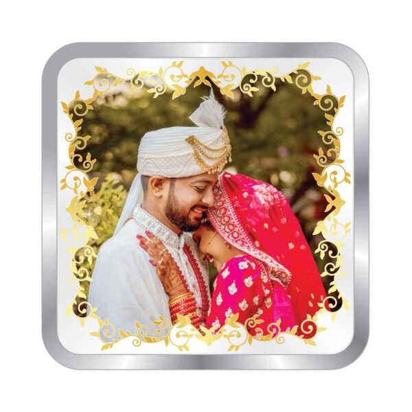 999 Pure Silver Wedding Gift Coin with Name & Photo – Unique Personalized Gift