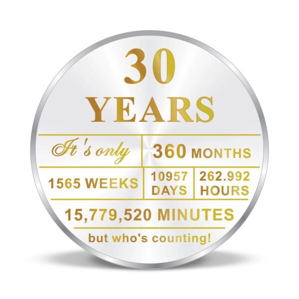 999 Pure Silver Birthday Coin with Name & Photo – Unique Personalized Gift