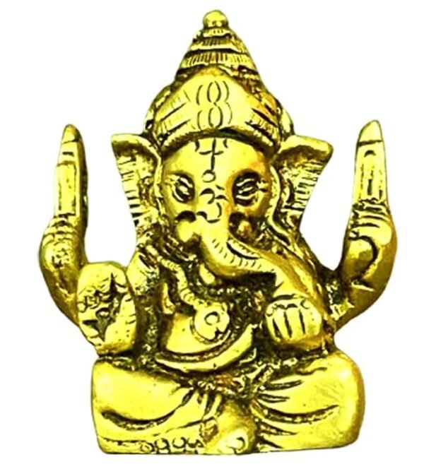 Brass Ganesha Idol/Statue, 5.5cm, 100g