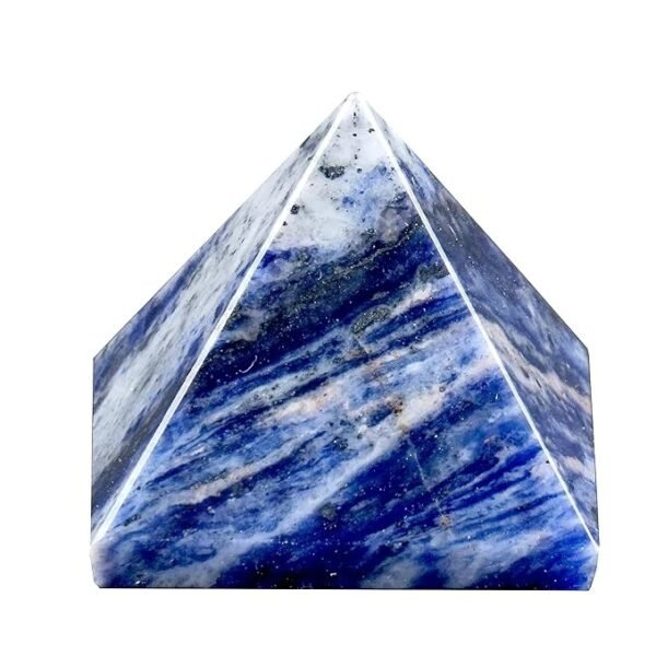 Pyramid Crystal Pyramid Reiki Pyramid Healing Stone Pyramid, Size 30 MM (Sodalite)
