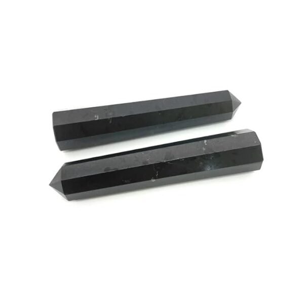 Black Tourmaline Healing Wand | 3inch Crystal Wand for Reiki, Chakra Healing, and Meditation Therapy | Protective Energy, Empowerment, and Versatile Healing Tool