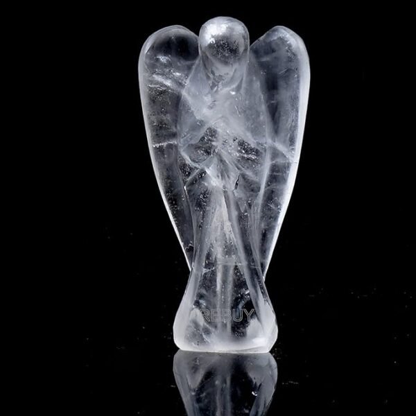 Crystal Clear Quartz Angel Lucky Angel for Reiki Crystal Healing Therapy 3 Inch by REBUY