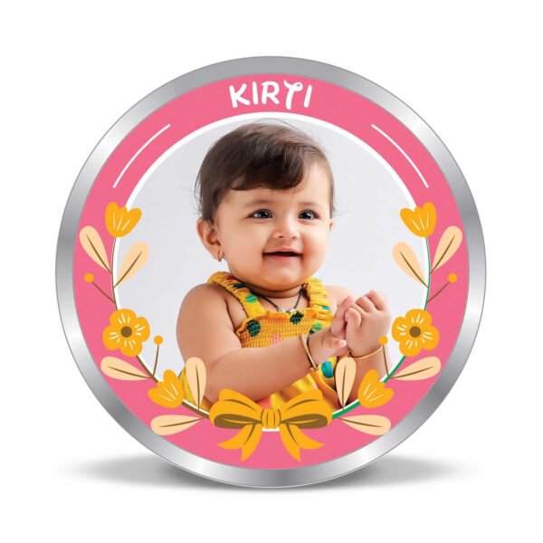 999 Pure Silver New Born Coin with Name & Photo – Unique Personalized Gift