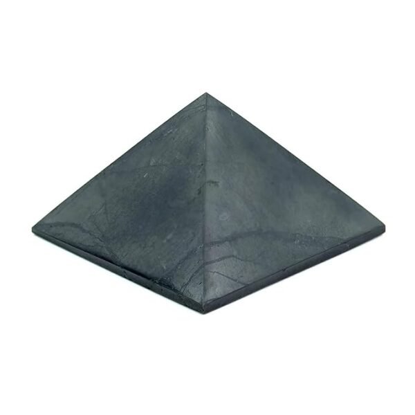 Shungite Pyramid Healing Stone, Crystal Pyramid Reiki Healing Stone Pyramid for Protection,Size 50 MM Approx