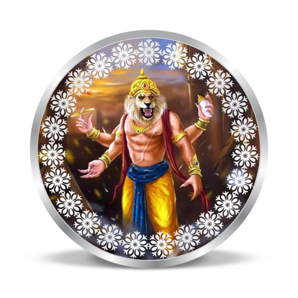Lord Narasimha 999 Pure Silver Coin