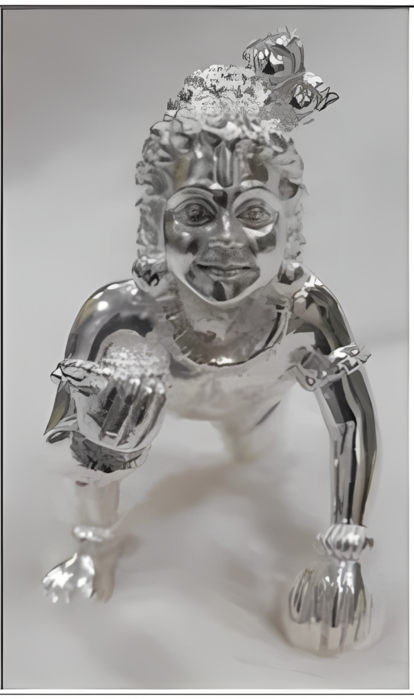 Ladu Gopal Idol in Pure 925 Silver