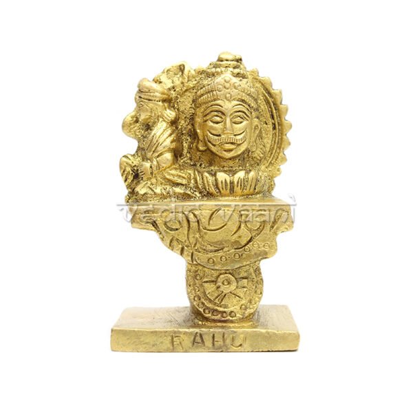 Brass Rahu Idol / Rahu Planet Statue / Hindu Religion Sculpture (SMALL)