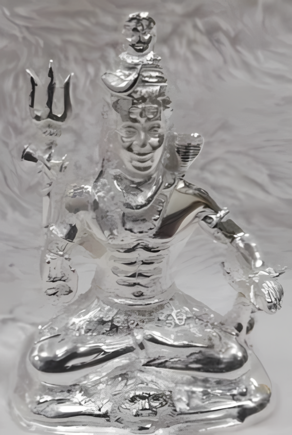 Lord Shiva Idol in Pure 925 Silver