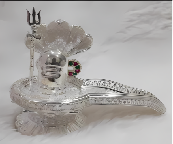 Shivling Idol in Pure 925 Silver