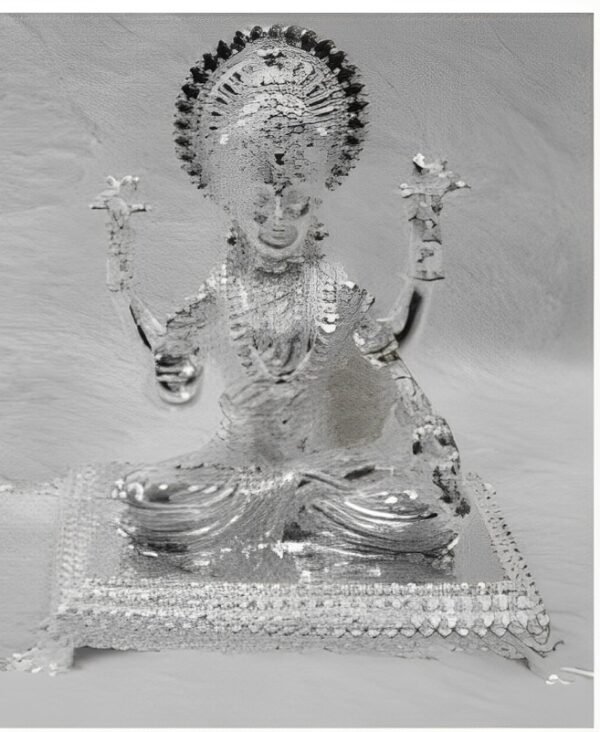 Godess Lakshmi Flat Path in Pure silver