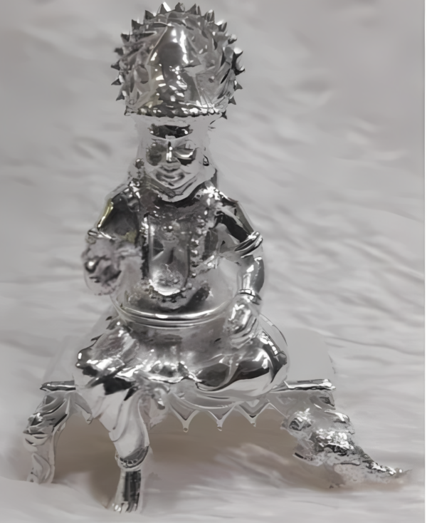 Ganesha Arts Lord Kuber Idol in Pure 925 Silver