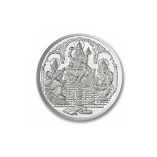 Trimurti Pure Silver 99.9 Religious Coin 5 GMS Beautiful Design Set